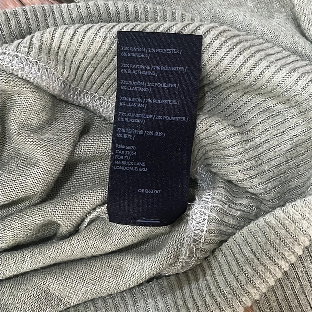 Anthropologie Green Wrap Sweater - Picture 6 of 7